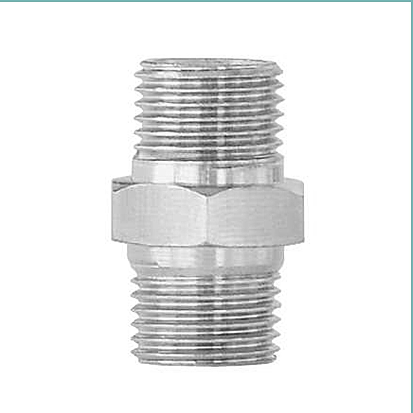 PointZero Airbrush Male-Male Nipple Fitting Hose Coupling 1/8 in. BSP