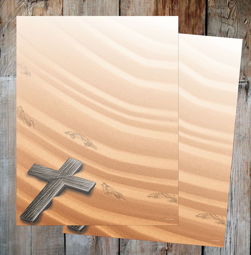 Great Papers! Crossing Stationery Religious Letterhead, Invitations and Announcements, Printer Friendly, 8.5&#x22;x11&#x22;, 80 Pack