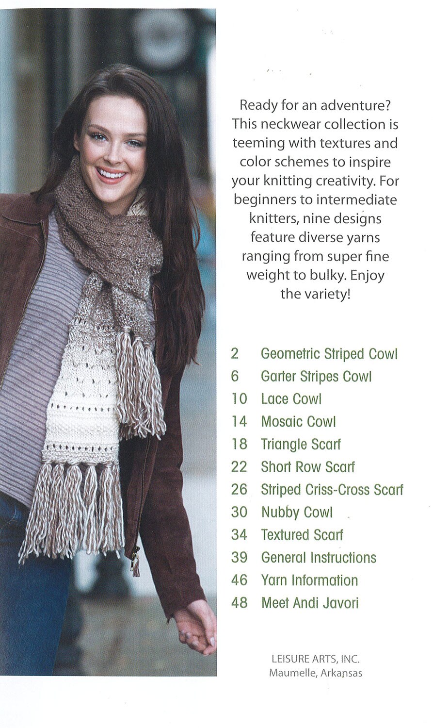 Leisure Arts Warm Up With Scarves And Cowls Knitting Book Michaels