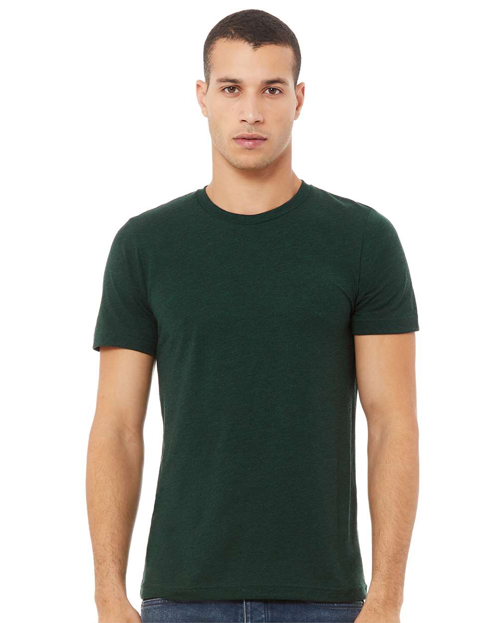 BELLA + CANVAS Triblend Crewneck Short Sleeve T-Shirt for Summer Wear & Custom Print Everyday Tee