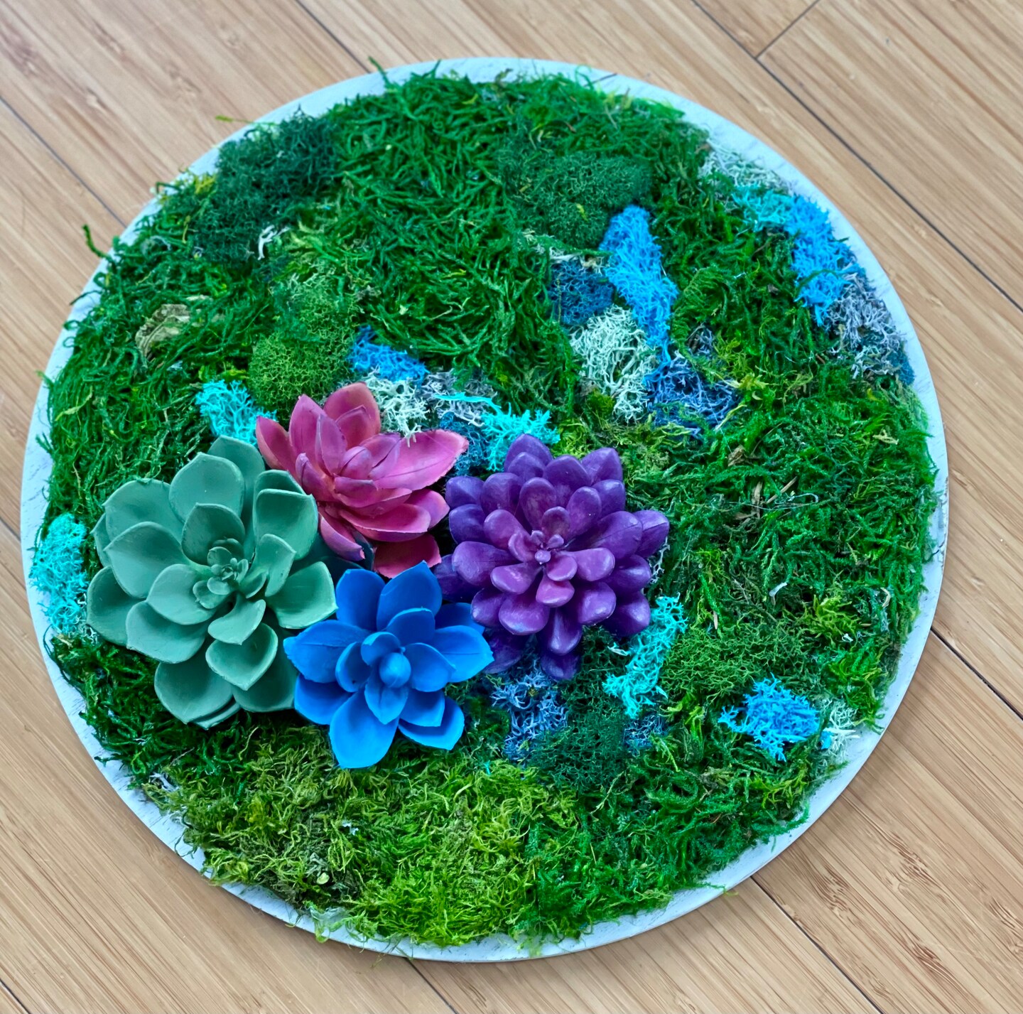 Custom Moss Wall Art Round Frame, Preserved Moss Art, Succulent Art, Spring  Artwork, Nature Home Decor | MakerPlace by Michaels