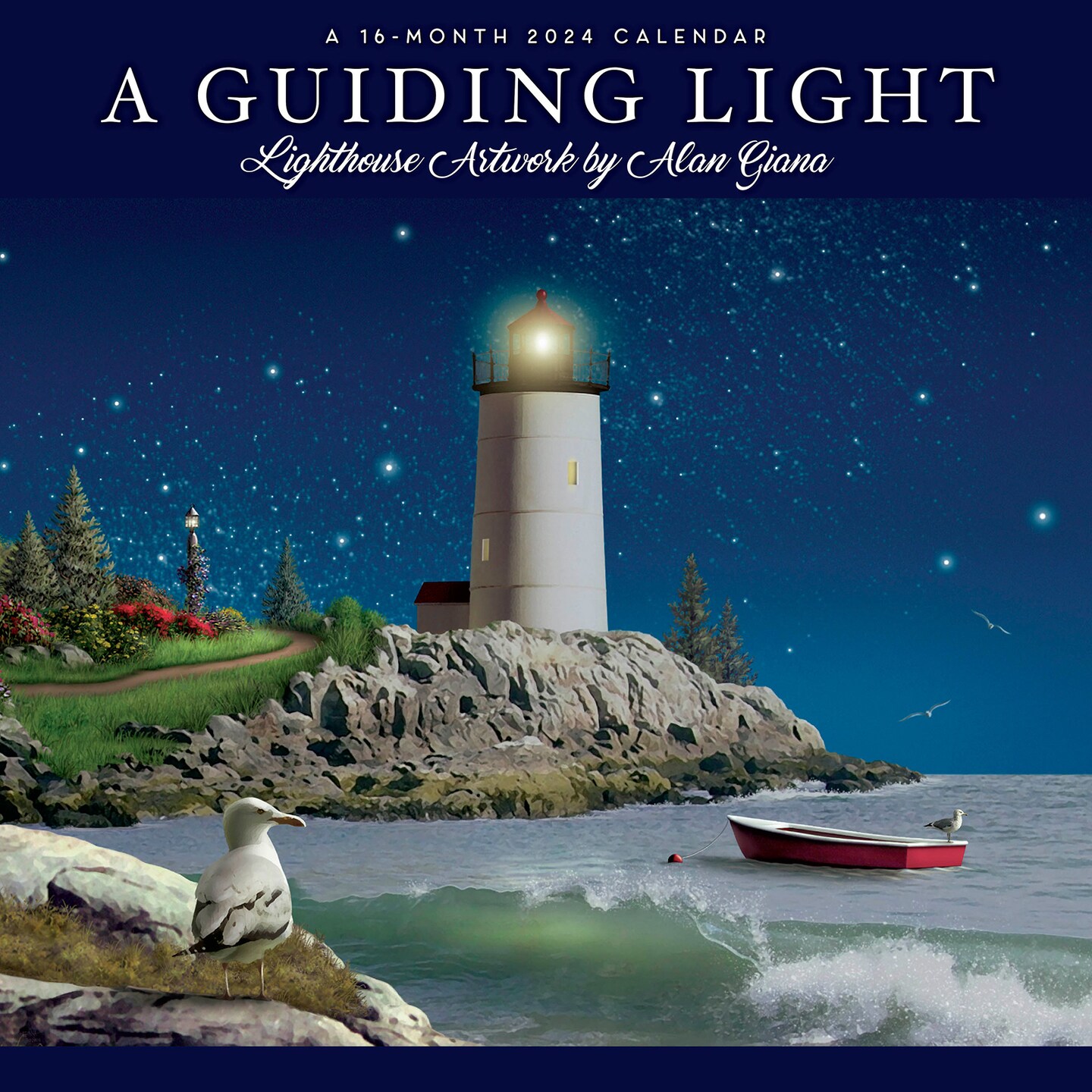 A Guiding Light | 2024 12 x 24 Inch Monthly Square Wall Calendar | Hopper Studios | Lighthouses Navigation Sea | Michaels a-guiding-light-2024-12-x-24-inch-monthly-square-wall-calendar-hopper-studios-lighthouses-navigation-sea-michaels