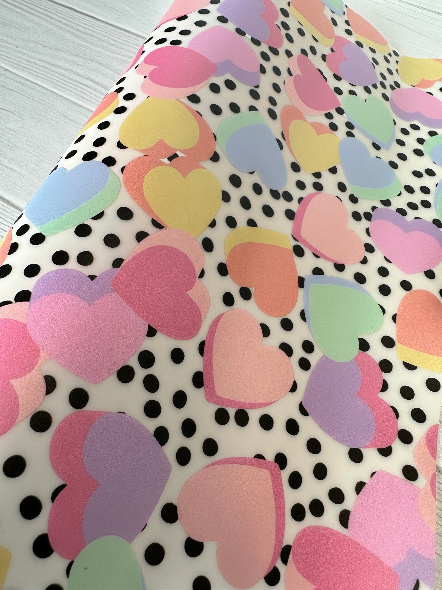 Pastel Hearts Frosted Jelly Print Vinyl Michaels