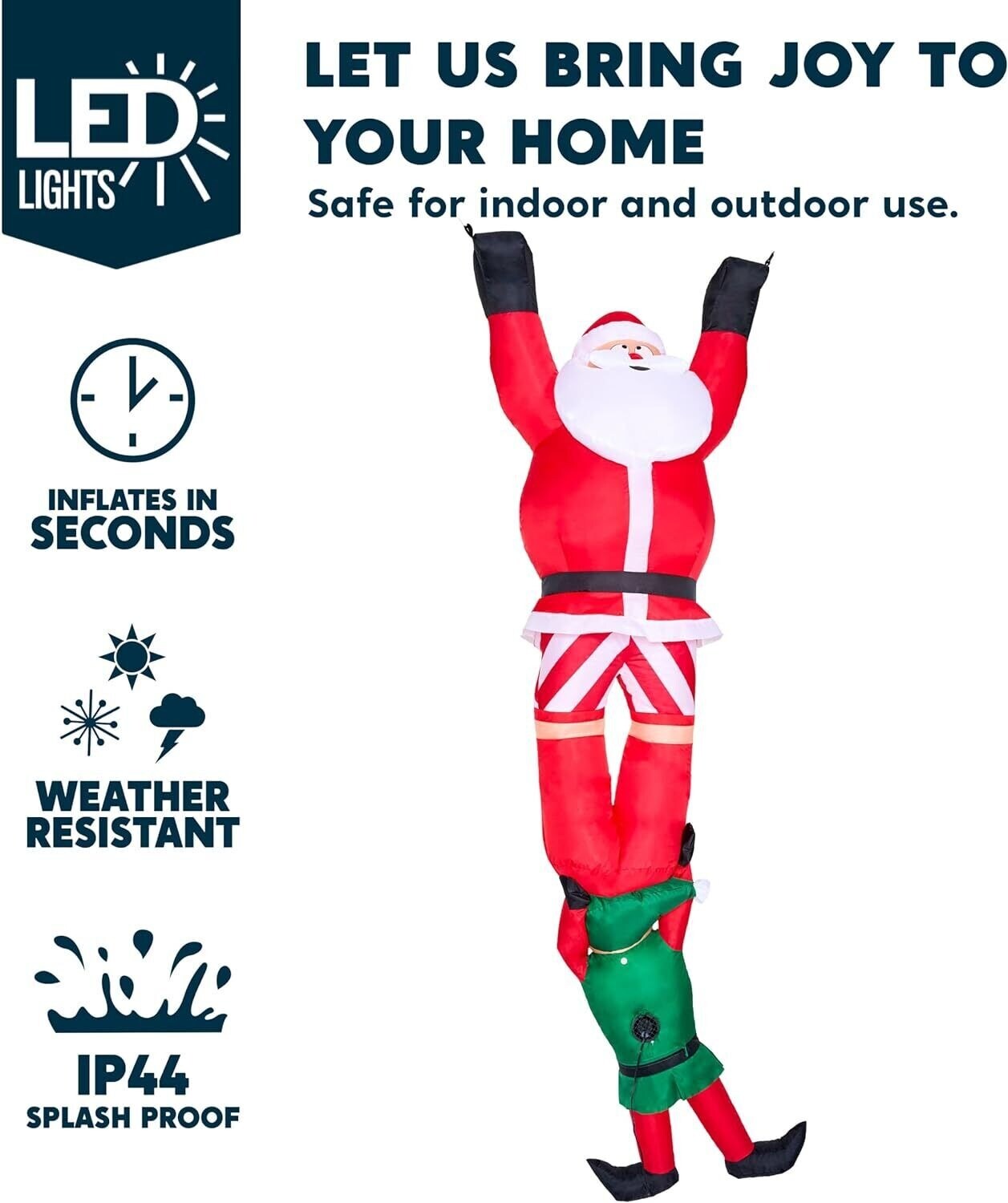 8FT Hanging Santa Inflatable Decoration