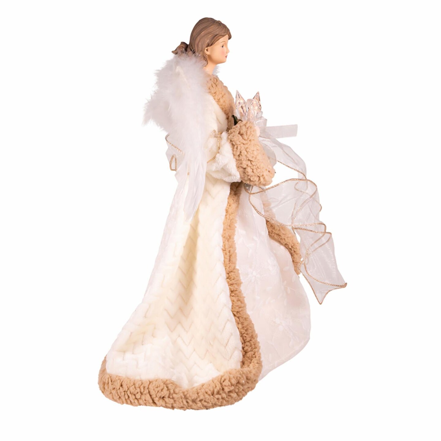 Kurt S. Adler UL 10-Light 16-Inch Sage Casual Angel Tree Topper
