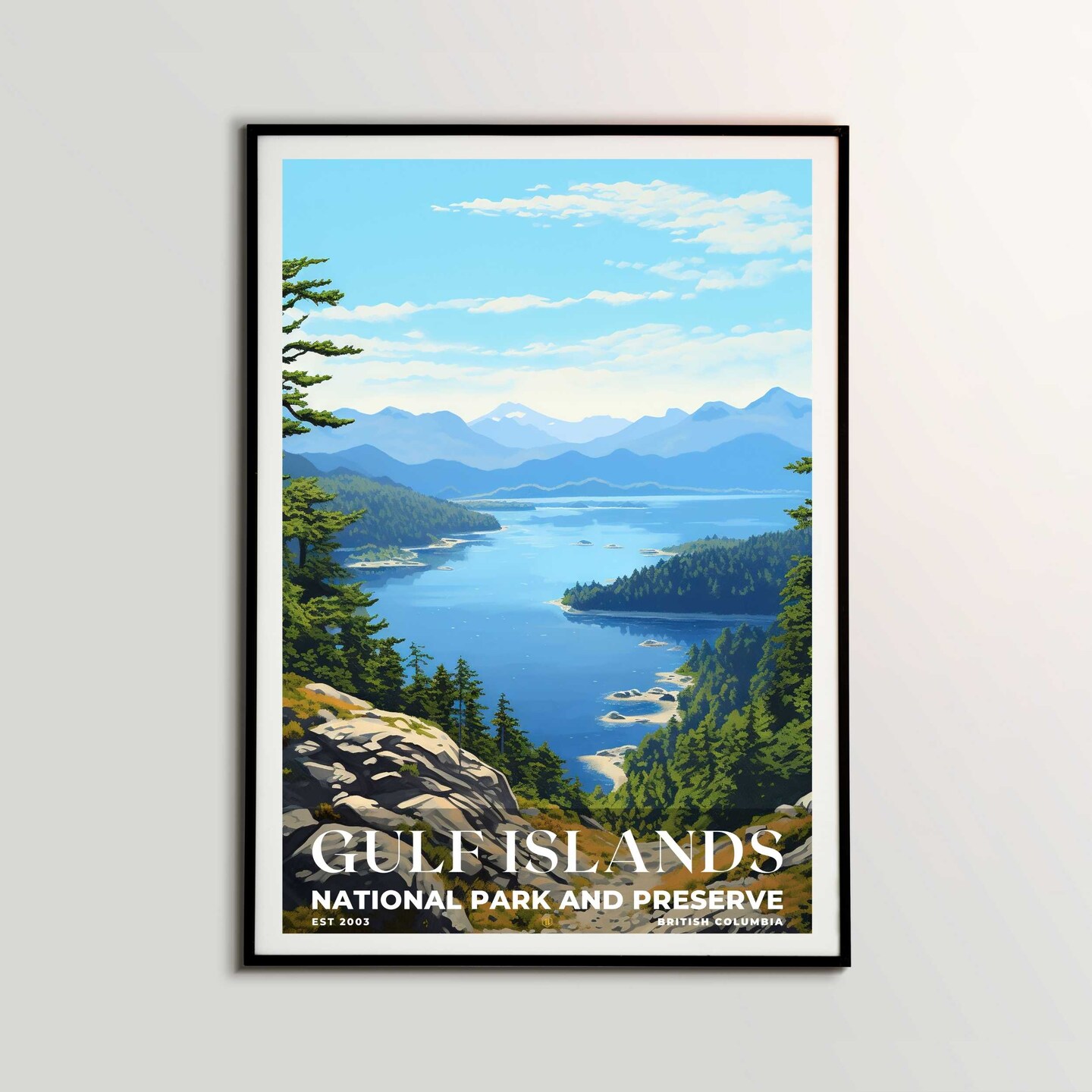 Gulf Islands National Park Reserve Poster, Travel Print, Office Poster ...