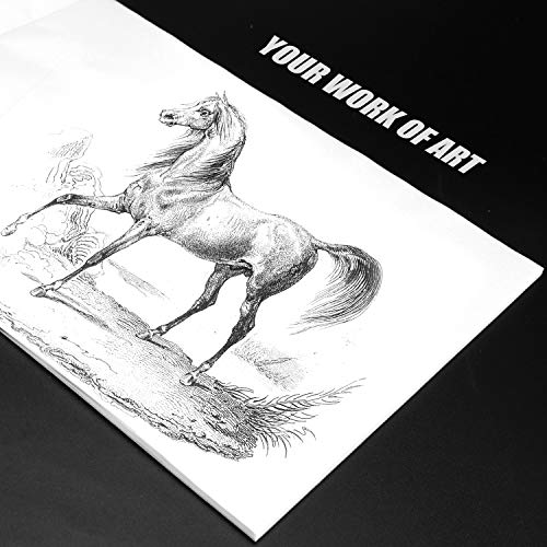 9”x12” Artist’s Tracing Paper Pad, 75 Sheets – Translucent Tracing Paper for Pencil, Marker and Ink - Trace Images, Sketch, Preliminary Drawing, Overlays 32 LB / 50 GSM