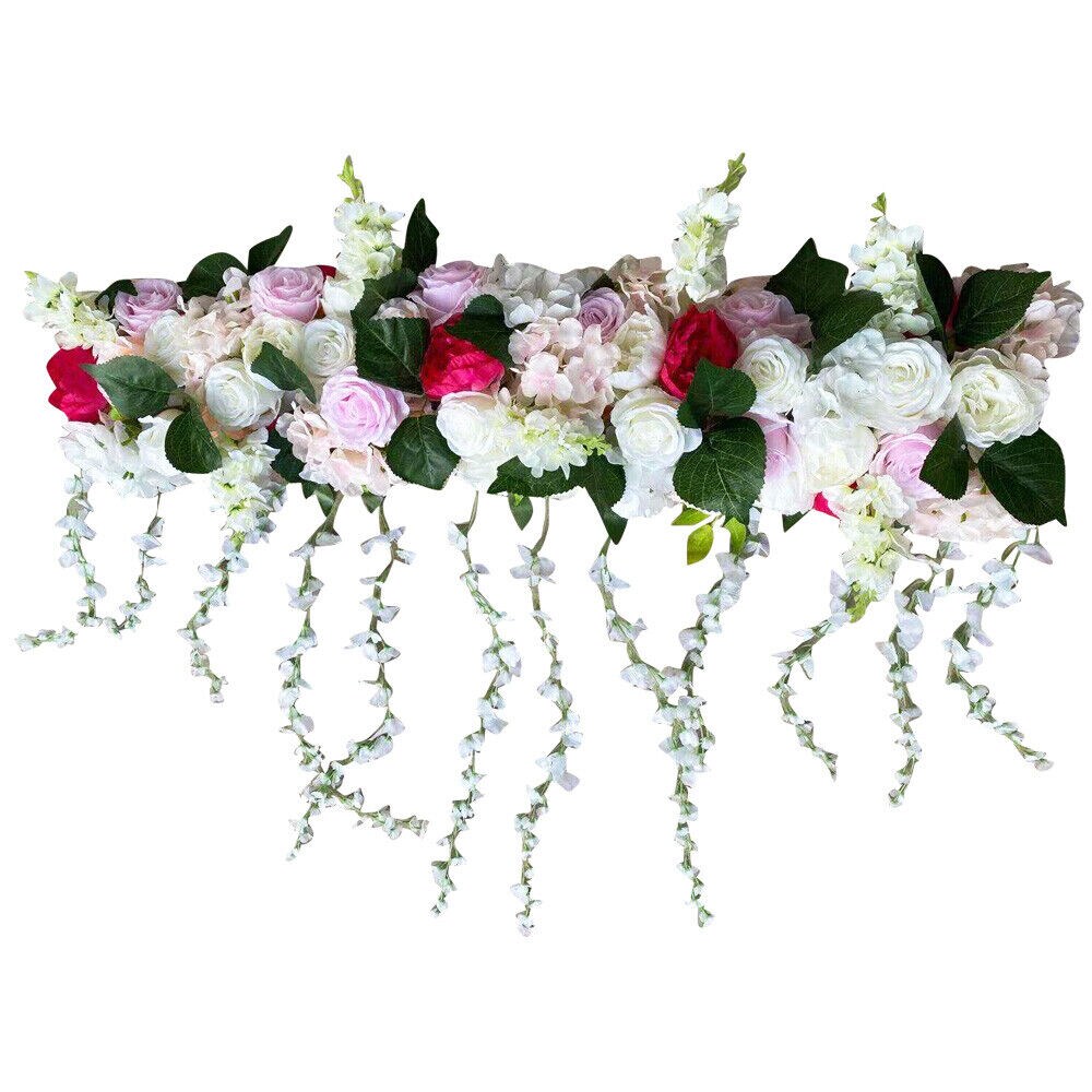 Kitcheniva Artificial Silk Rose Flower Wall Backdrop