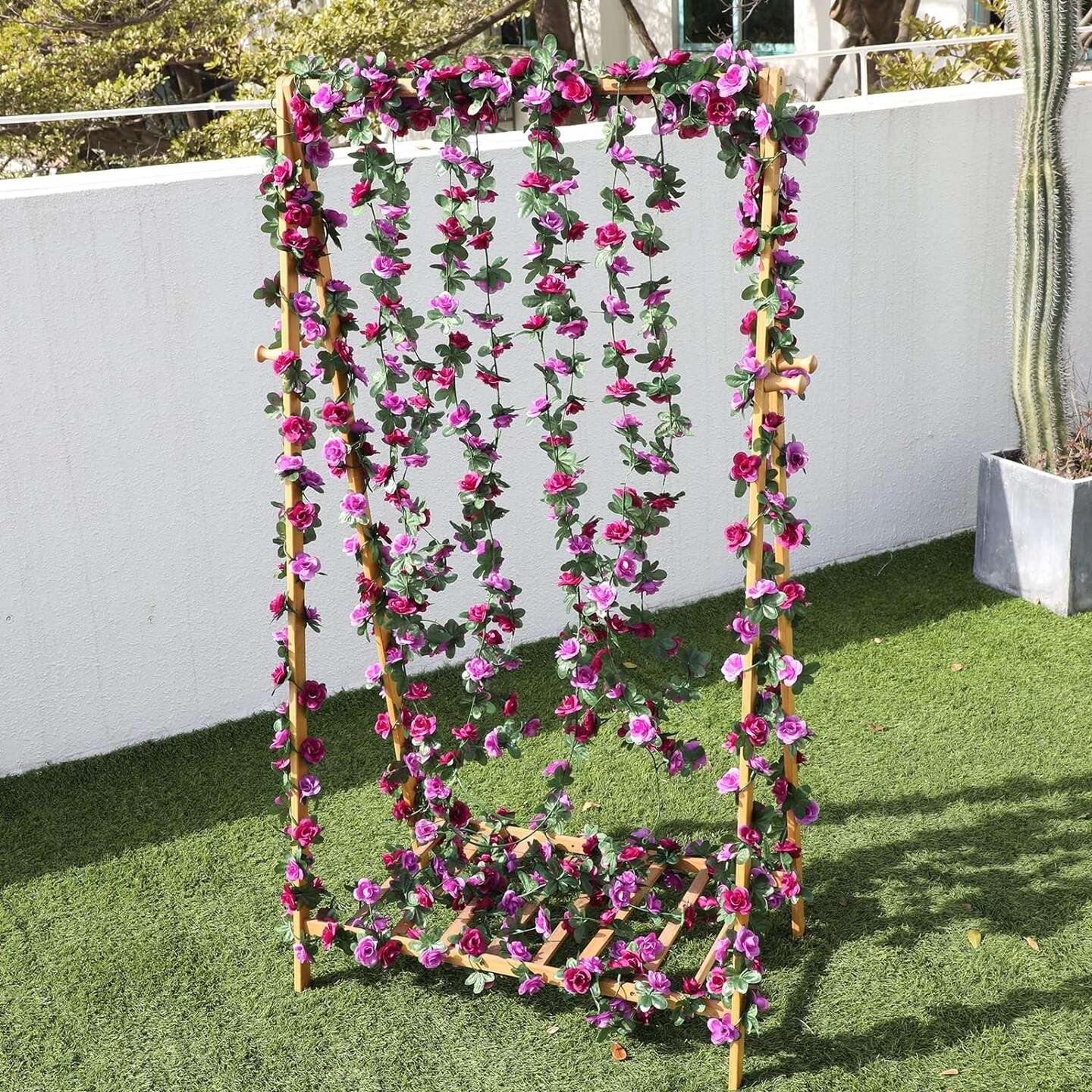 41 ft. Decorative Flower Garland Rose Vines 5 packs