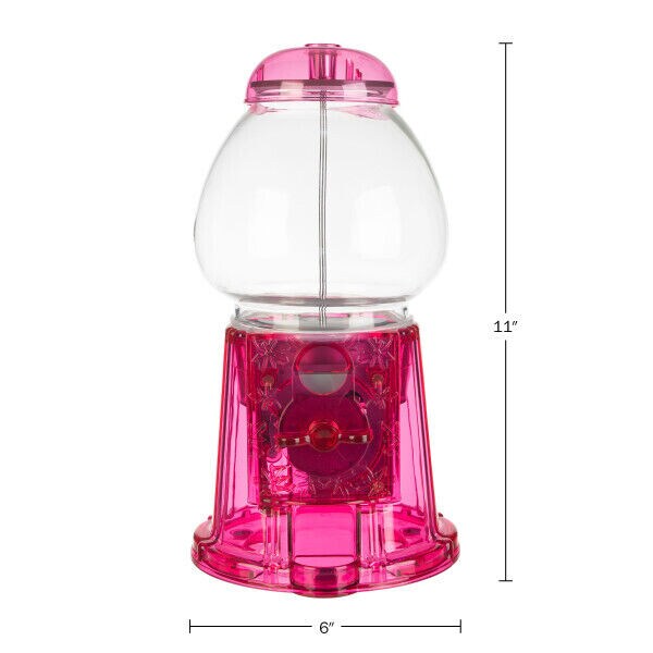 Pink Gumball Machine for Kids Girls Gumball Bank Candy Dispenser for Home, Bar, Carnival Party Candyland Party Favors