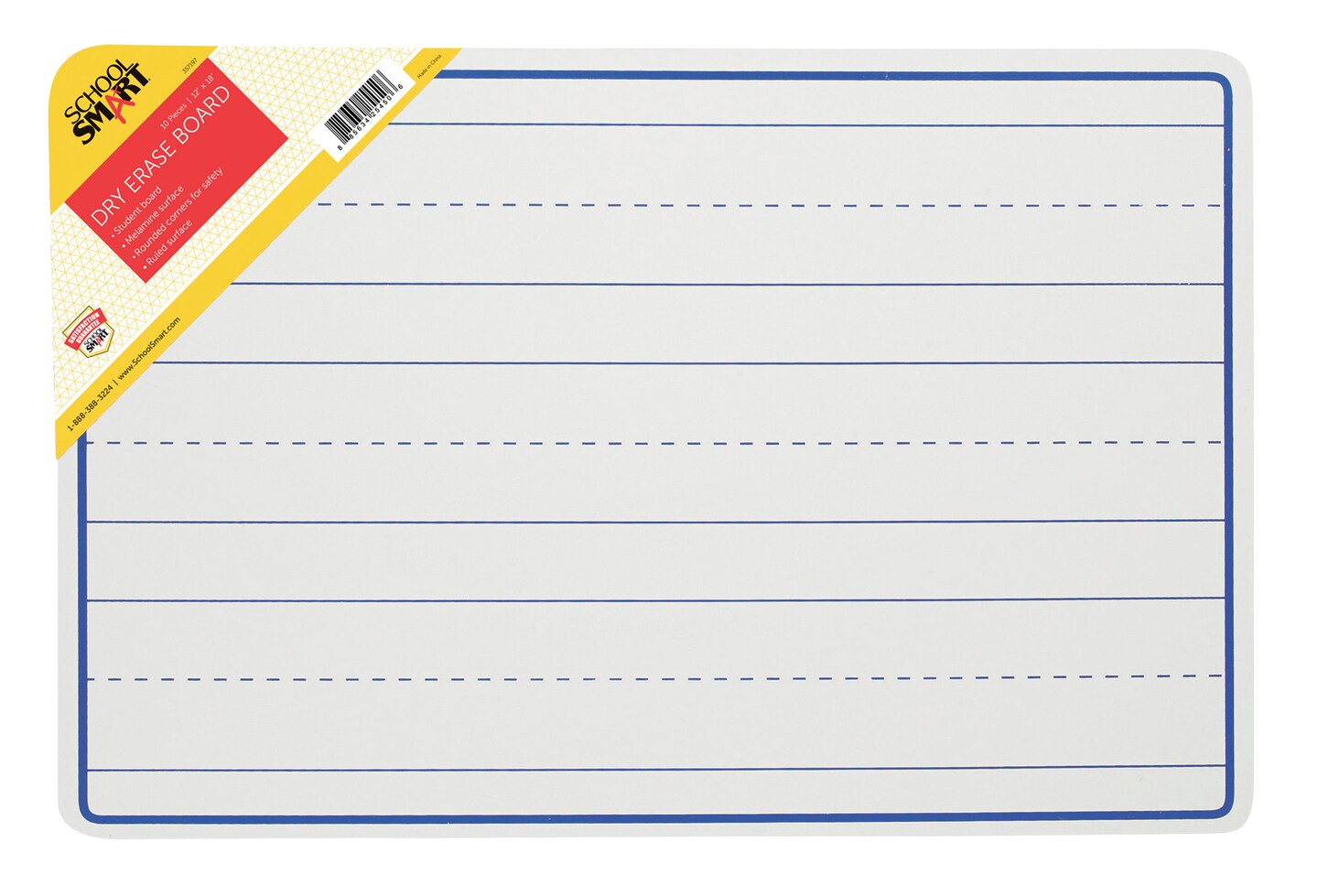 School Smart Lined Dry Erase Boards, 12 x 18 Inches, Pack of 10 Michaels