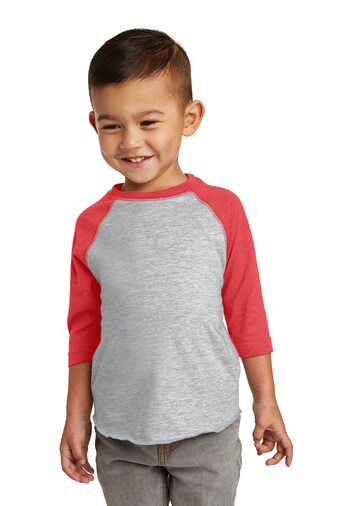 Rabbit Skins&#xAE; Toddler Baseball Fine Jersey Crewneck Three-Quarter Sleeve T-Shirt