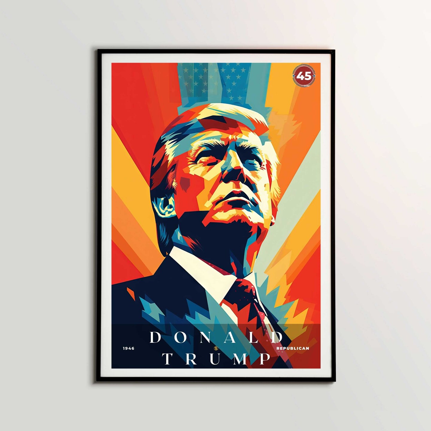 Hot Abstract Donald Trump painting