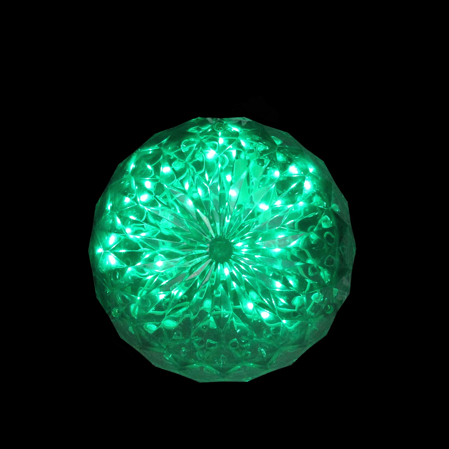 Northlight LED Lighted Crystal Sphere Outdoor Christmas Decoration - 6&#x22; - Green