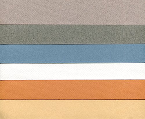 Canson Artist Series Mi-Teintes Pastel Paper, Assorted Colords, Foldover Pad, 9x12 inches, 24 Sheets (98lb/160g) - Artist Paper for Adults and Students