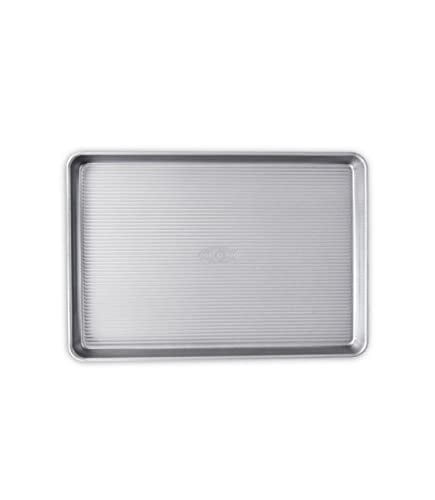 Bakeware Half Sheet Pan, Warp Resistant Nonstick Baking Pan, Made in the USA from Aluminized Steel 17 1/4 x12 1/4 x1