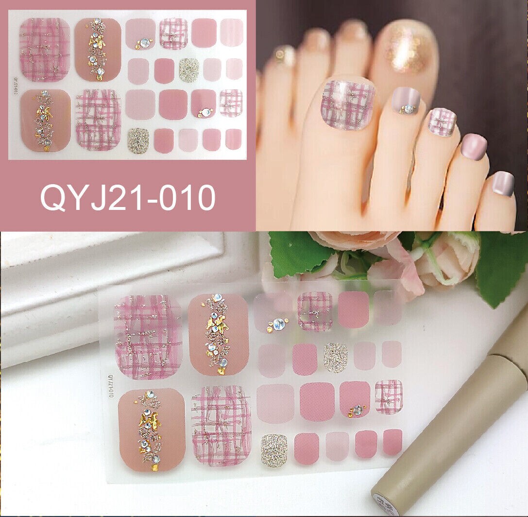Kitcheniva DIY Toe Nail Stickers Decals 48 Styles