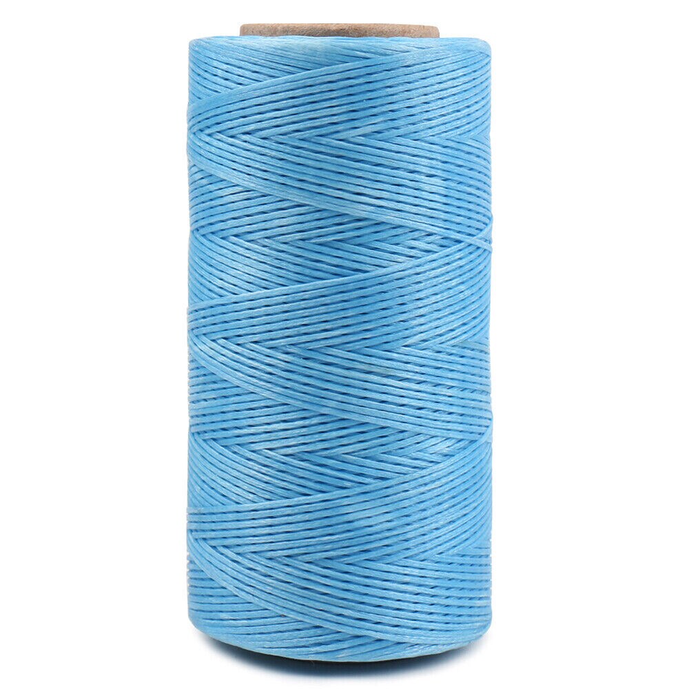 Waxed Thread 1mm/284 Yard Flat Polyester Cord Sewing Stitching Leather  Craft DIY