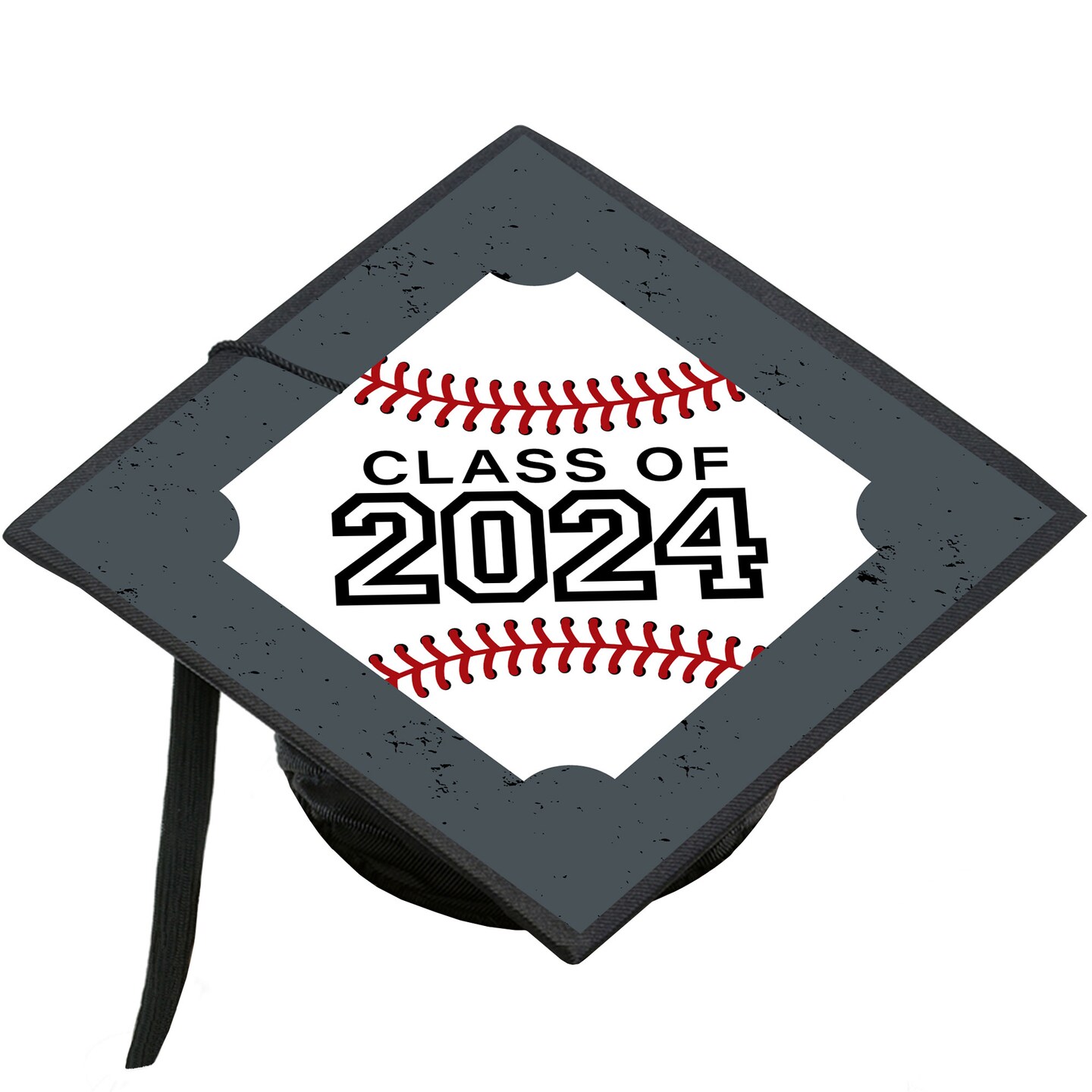 Big Dot of Happiness Grad Baseball 2024 Graduation Cap Decorations