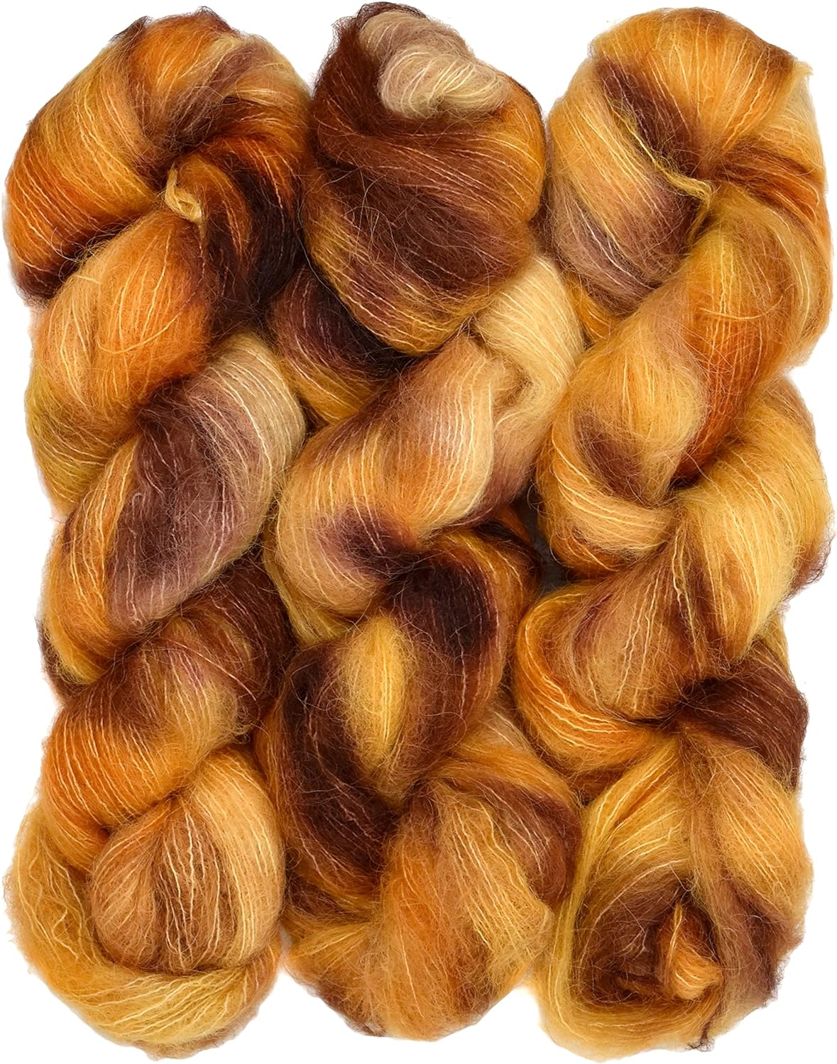 Suri Sensation Brushed Suri Alpaca: Super-Soft Lace Weight Yarn for Knit and Crochet, Non-Itchy, Pacific Northwest Hand Dyed.