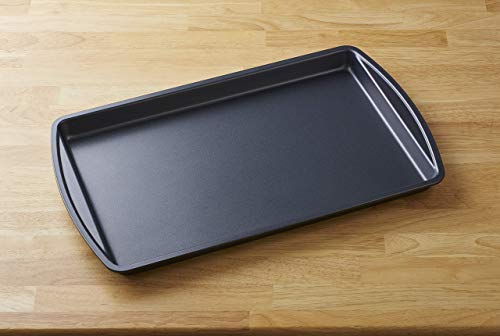 (Set of 3) Cookie & Baking Sheets– Non-Stick Coated Steel, Dishwasher Safe, Oven Safe up to 450 Degrees, includes Large/Med/Small Pans