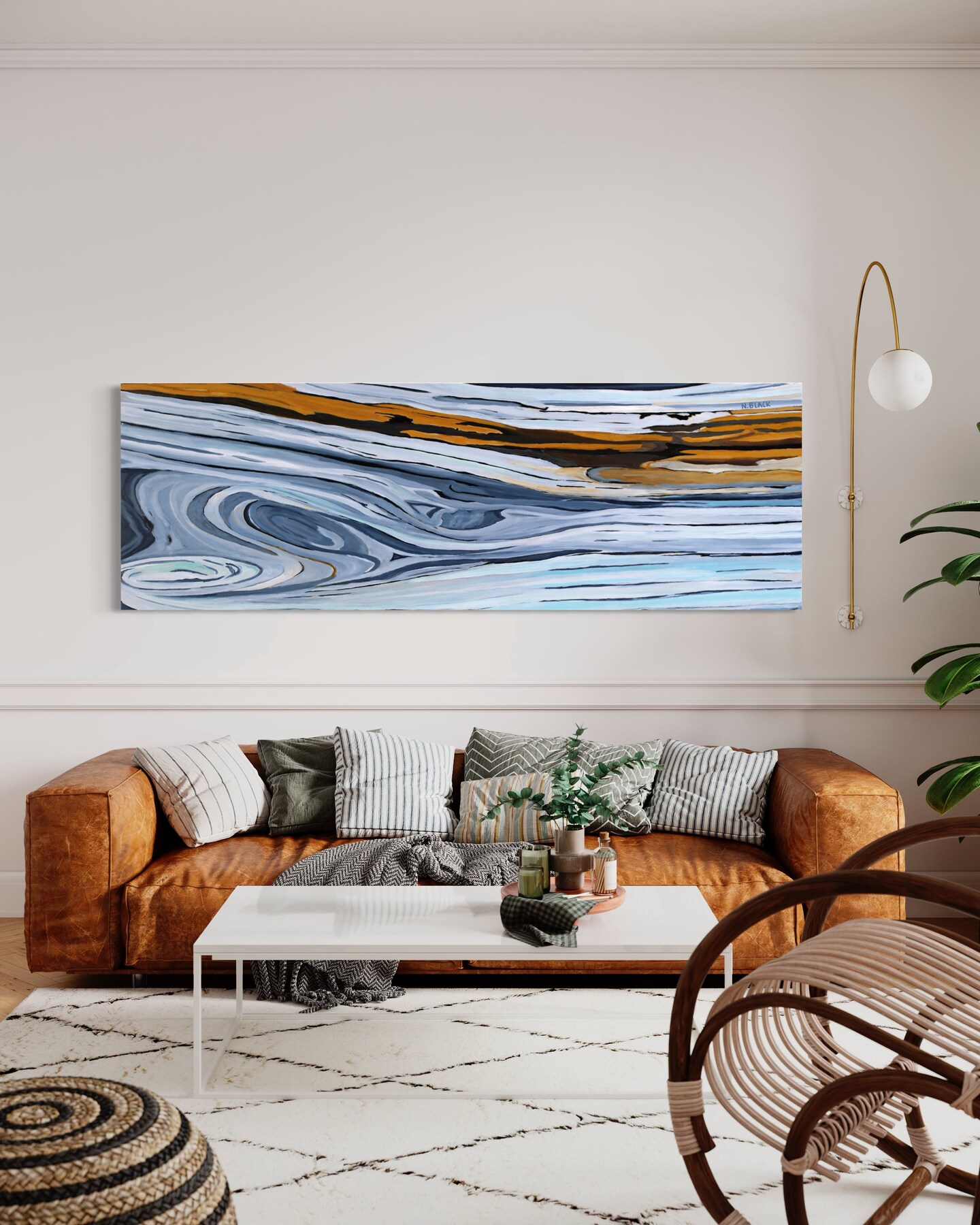 Extra Large Wall Decor Wood Wall Art Original Abstract Canvas Print Contemporary Wall Art Prints Gift product 4