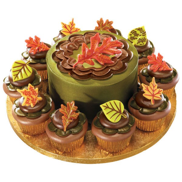 Fall Leaves DecoPics&#xAE; Cupcake Decoration, 12ct