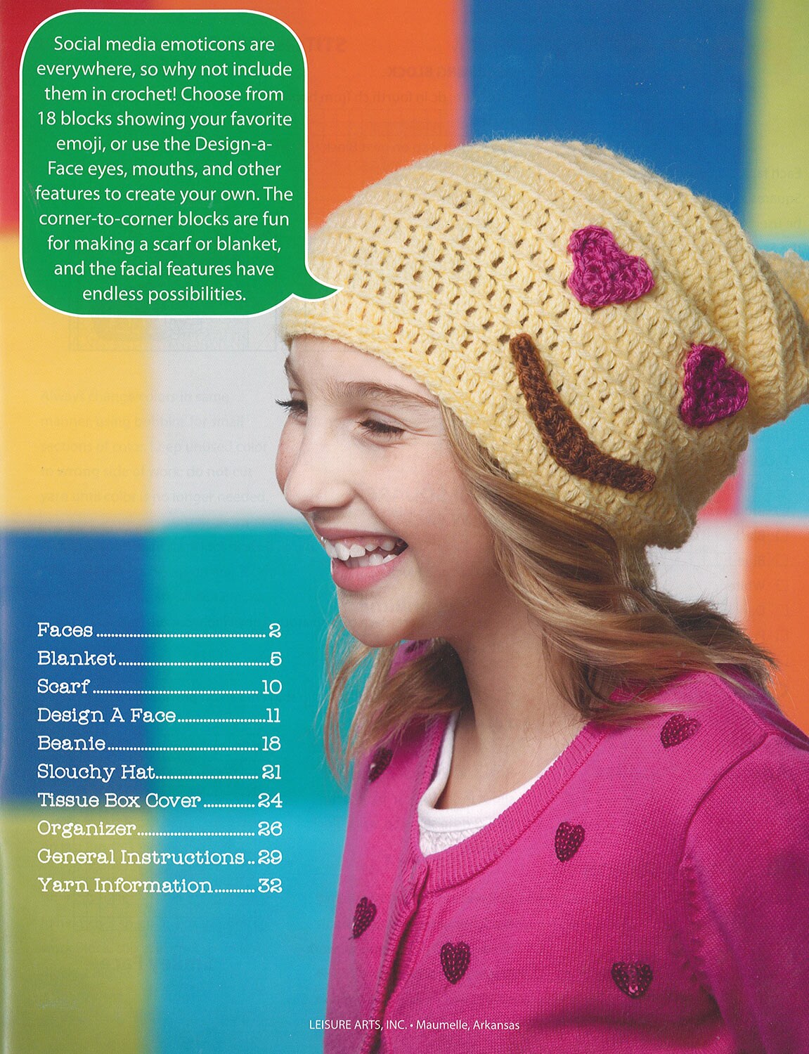 Leisure Arts Emoji Crochet Book