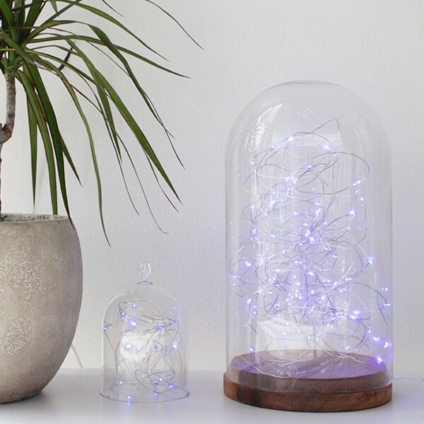 Perfect Holiday 30 LED Silver Copper Fairy String Lights - Battery Operated