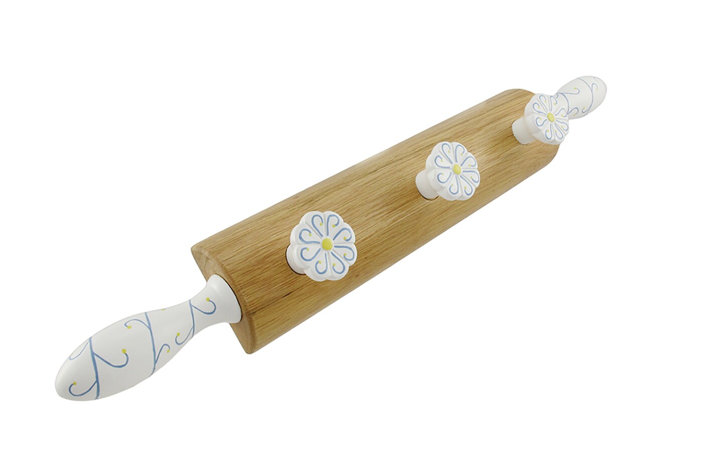 Decorative Wooden Rolling Pin Wall Pegs