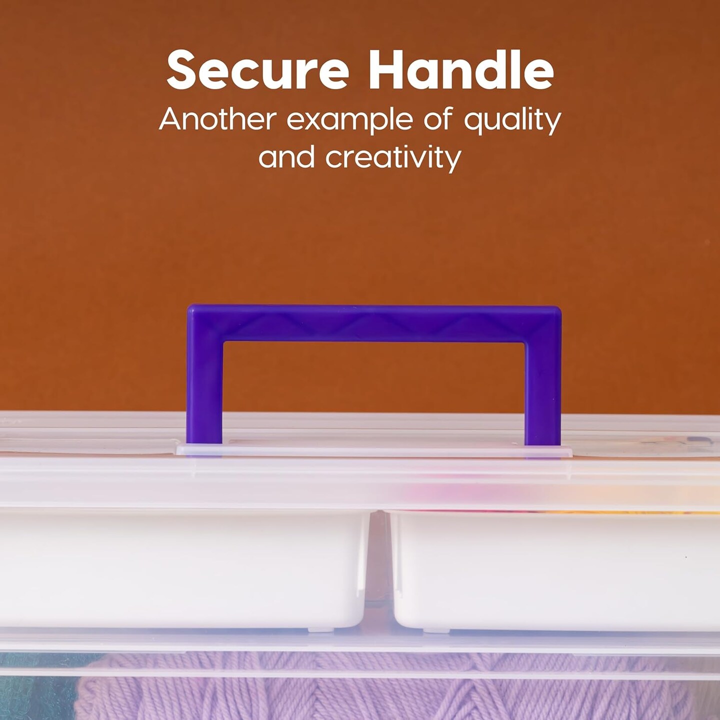 IRIS USA Modular Stackable Plastic Storage Container with Secure Buckle-up Lid