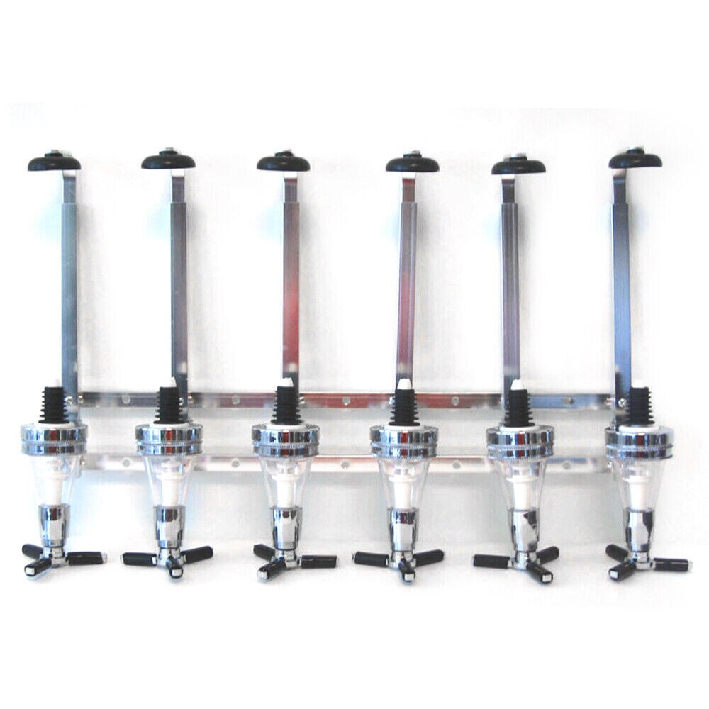 Kitcheniva 6 Bottle Liquor Dispenser Stand Wall Mounted