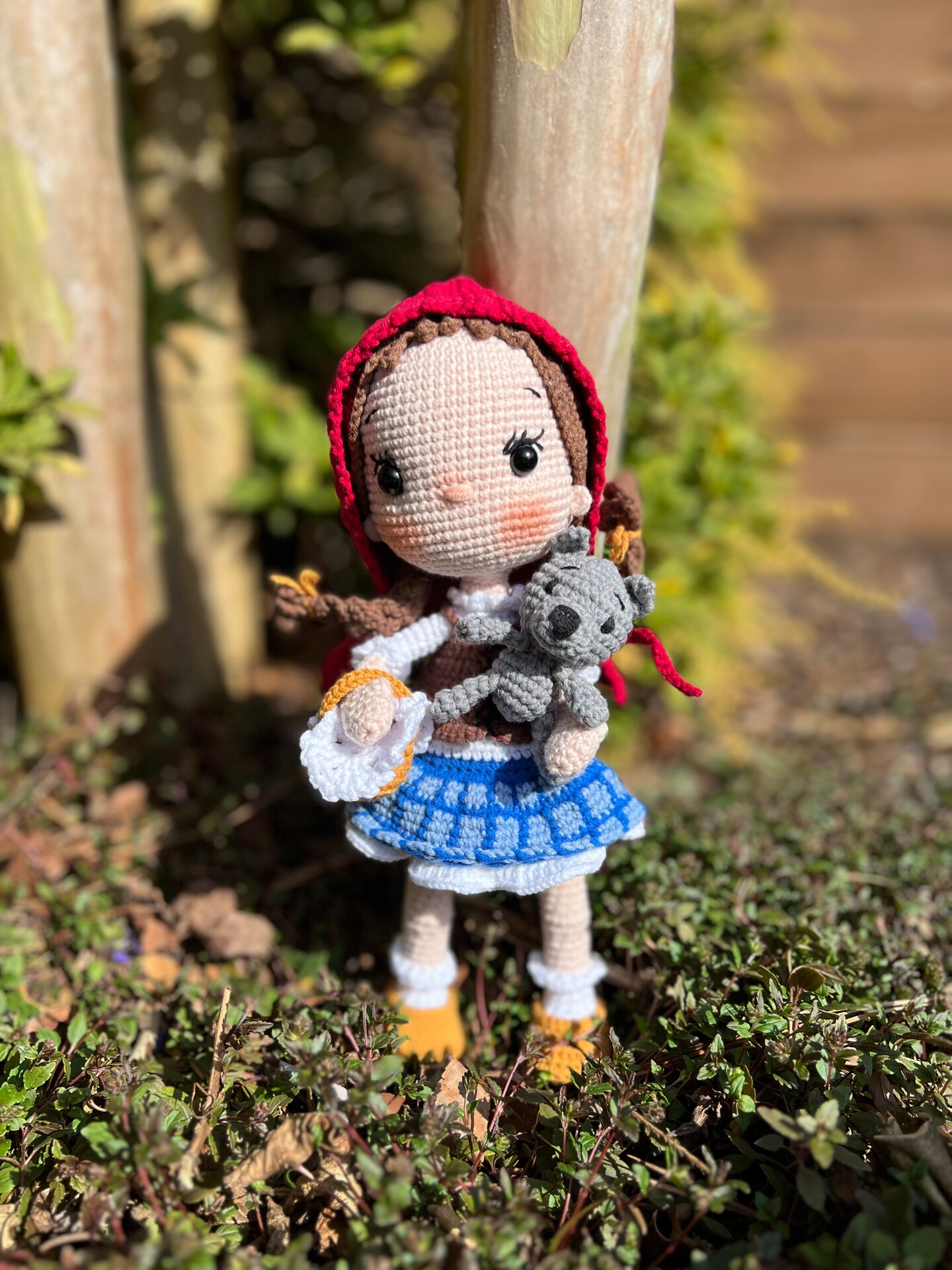 Red Riding Hood crochet fashion doll