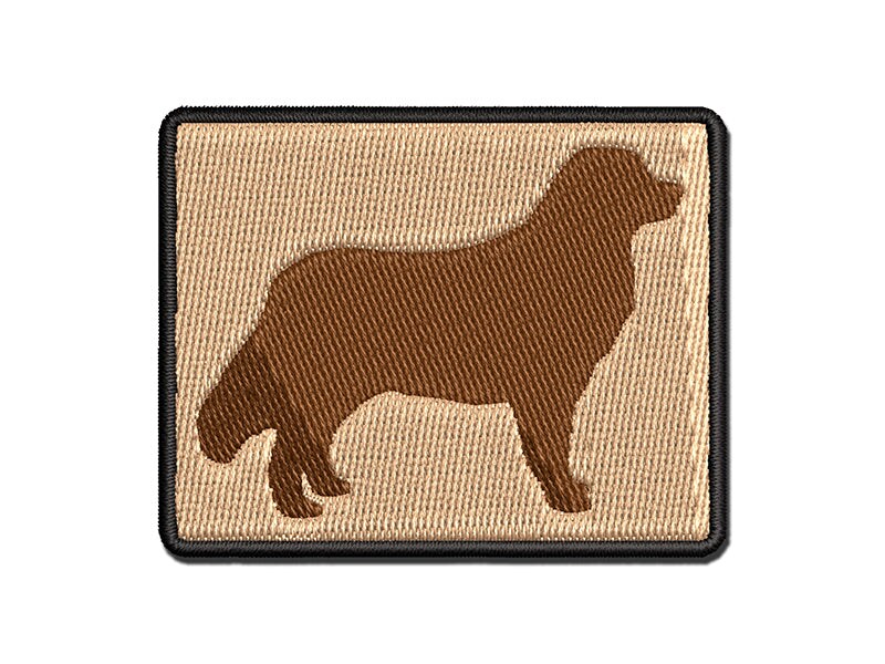 Bernese Mountain Dog Solid Multi-Color Embroidered Iron-On or Hook &#x26; Loop Patch Applique