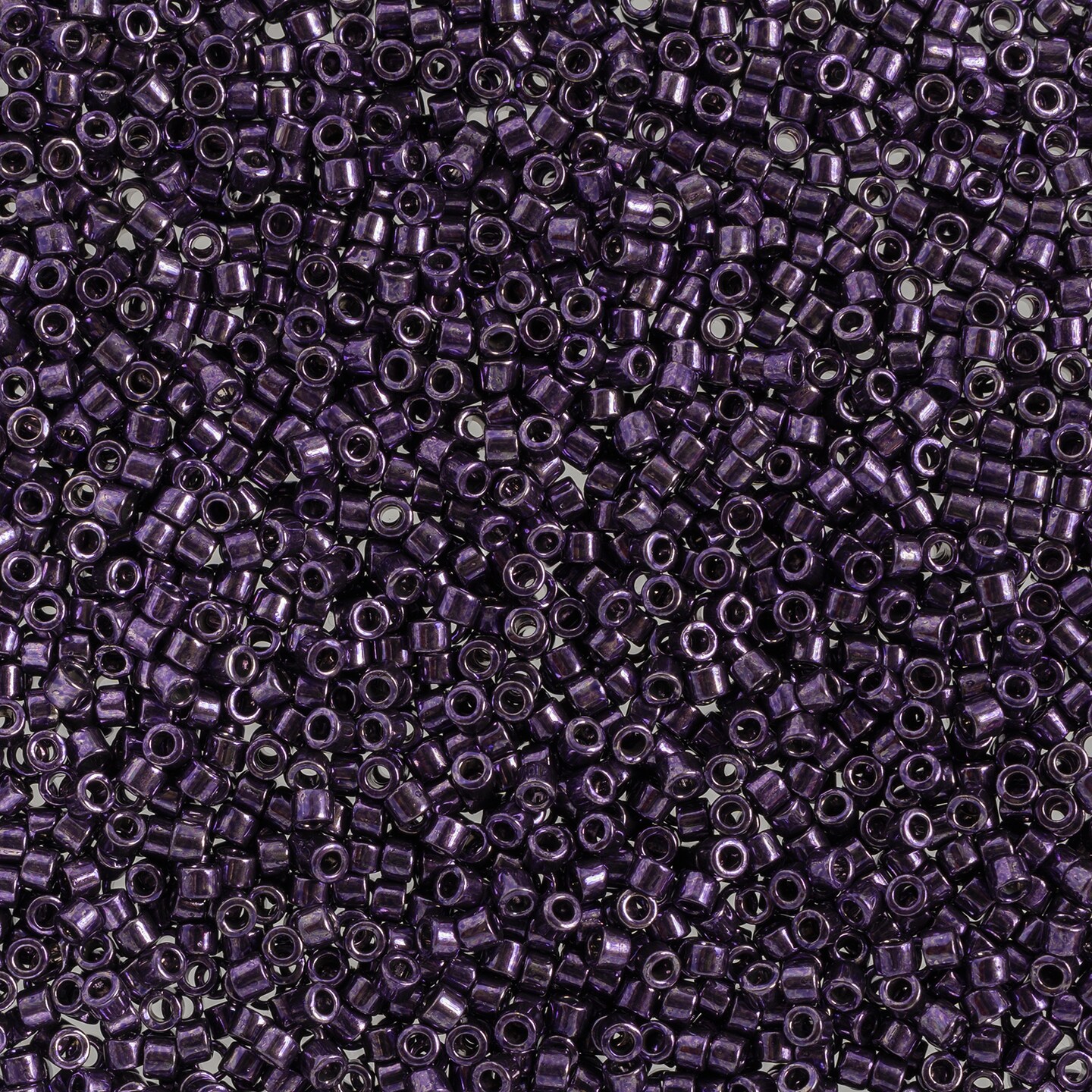 Miyuki Delica 5.2g Dark Purple Opaque Nickel Plated Dyed (DB0464), 11/0