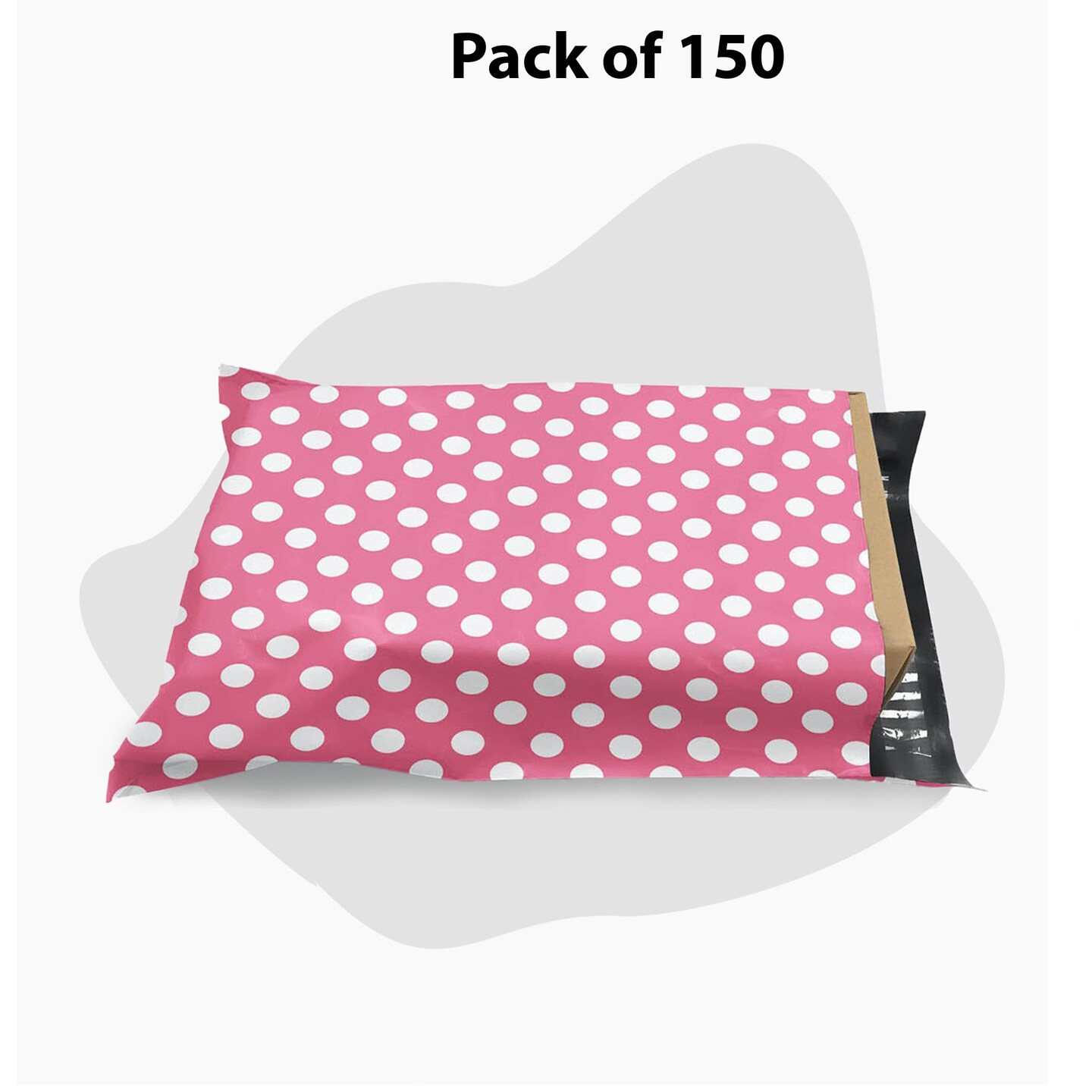 9 x 12 Polka Dot Poly Mailer Envelopes Durable 2 Mil Shipping Bags for Mailing & Packaging