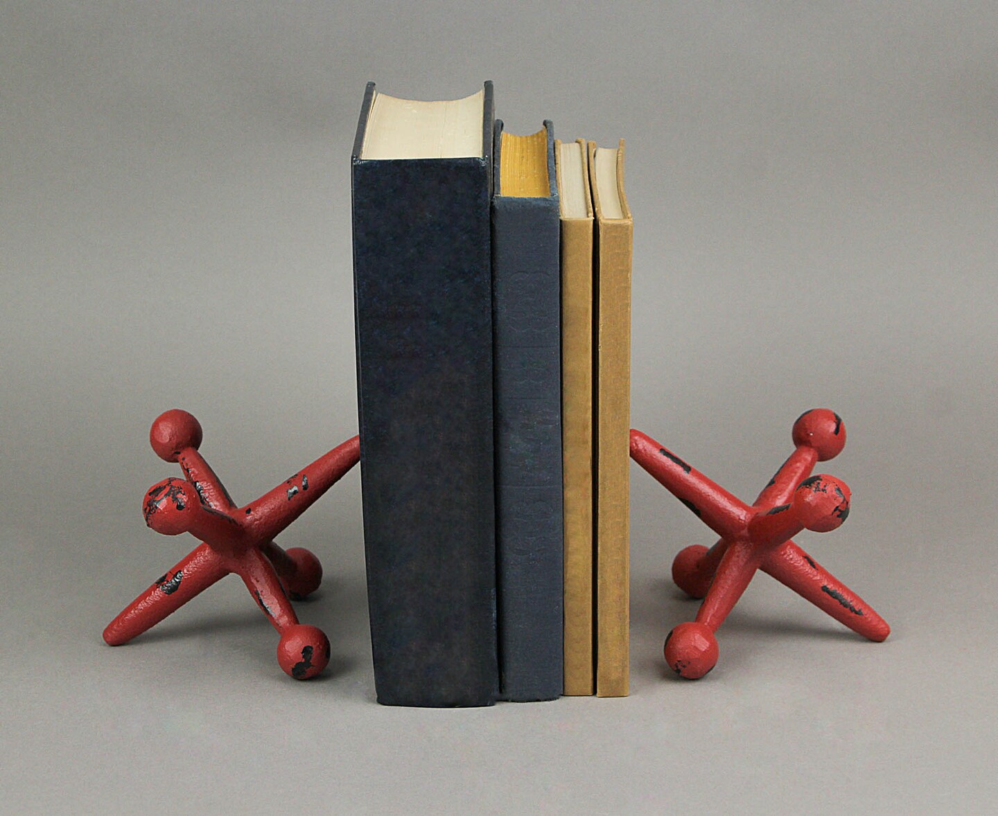 Cast Iron Giant Jack Bookends Decorative Metal Sculpture Doorstop Home Decor
