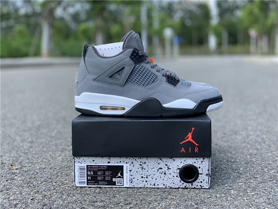 Air Jordan 4 Cool Grey Chrome Dark Charcoal Sneakers for Men and Women MakerPlace by Michaels