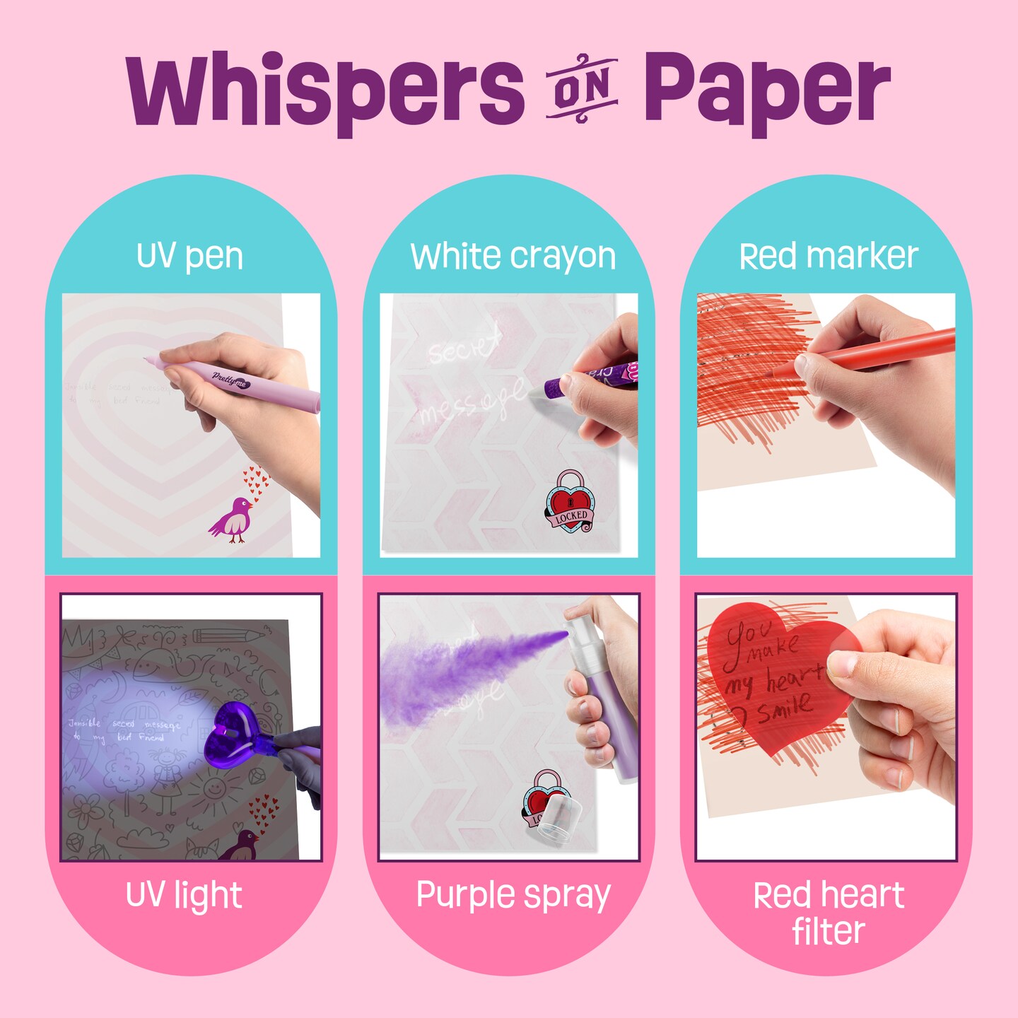 Secret Messaging Kit for Girls - Gifts for Kids - Birthday Gift Ideas for Ages 7-14+ Year Old Girl - Best Cool Stuff Toys Kits for Friends, BFF, Teen, Teenager