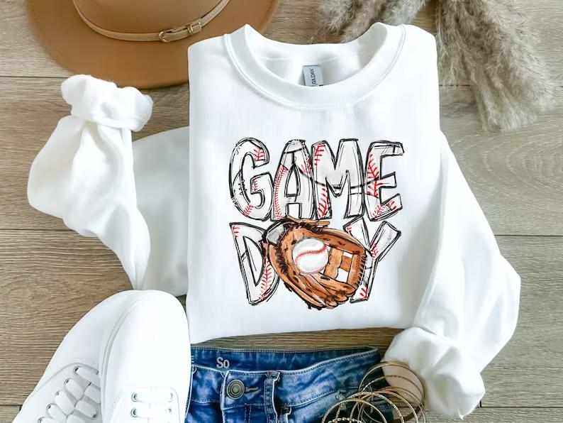 Baseball Sweatshirt Baseball Game Day Shirt for Women Baseball Game Day TShirt Sports Mom Shirt Mothers Day Gift Family Baseball Shirt MakerPlace by Michaels