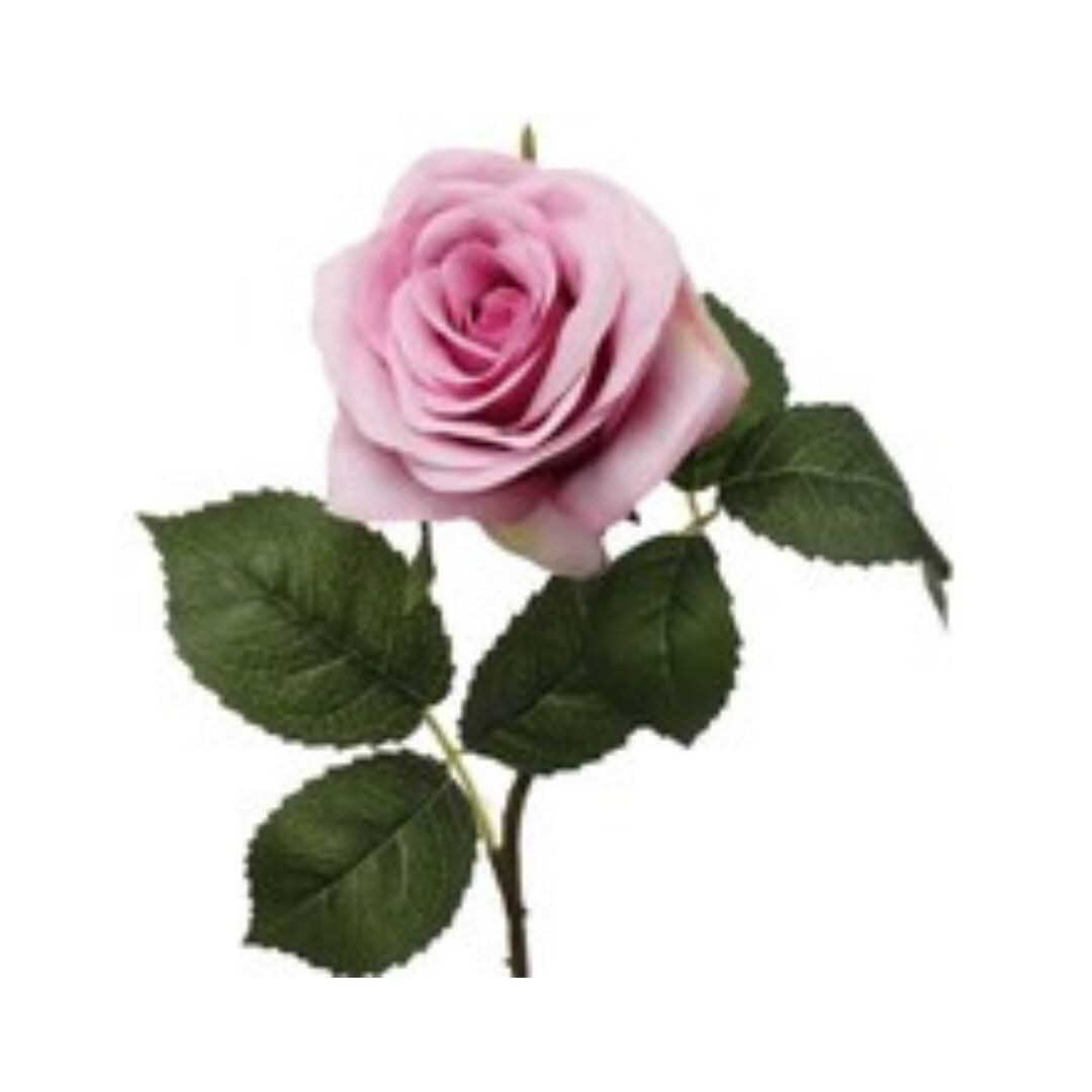 48-Pack: Lavender Open Rose Stem with Lifelike Silk Foliage by Floral Home&#xAE;