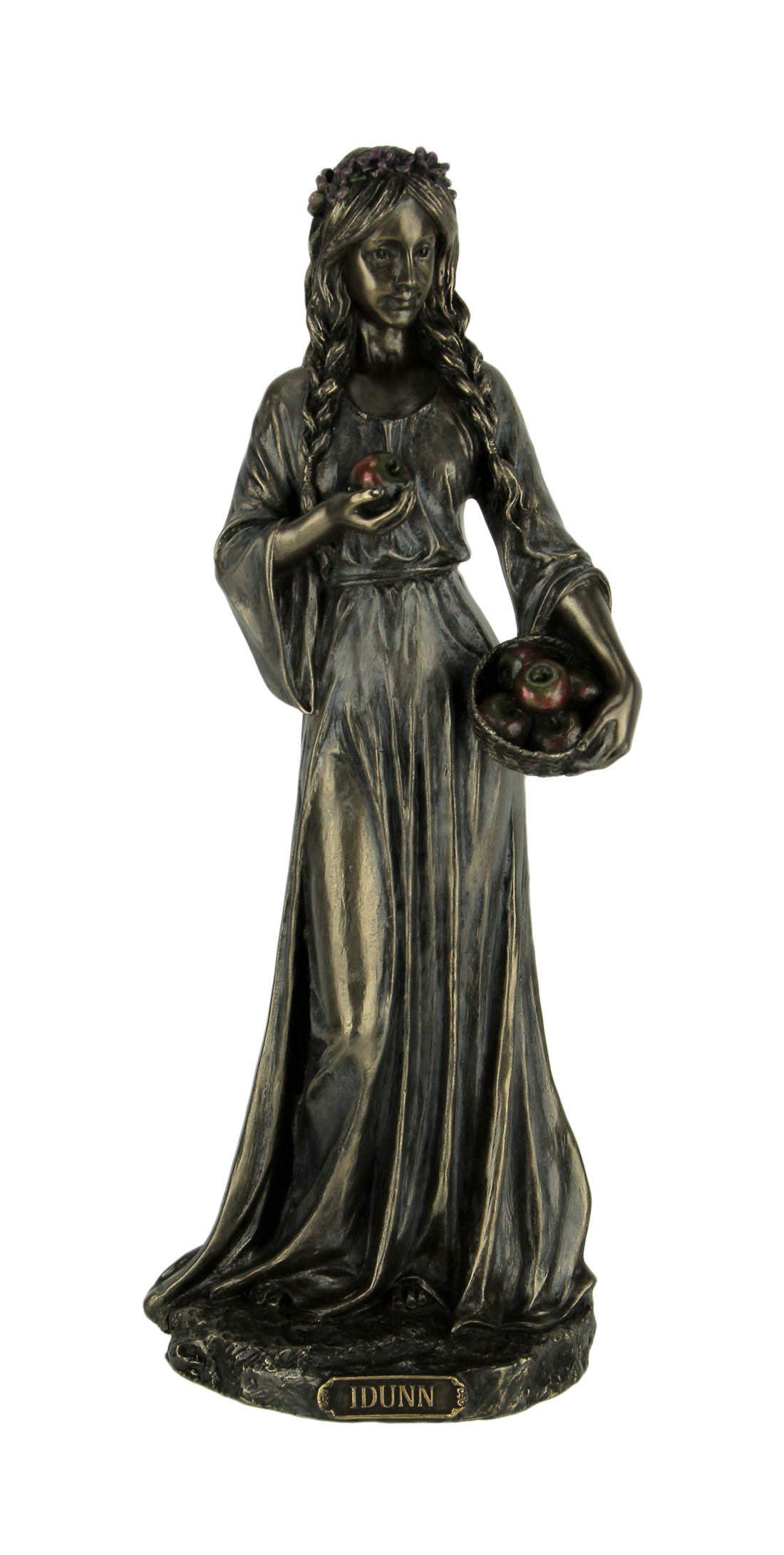 Bronze Finish Idunn Norse Goddess of Spring and Youth Statue