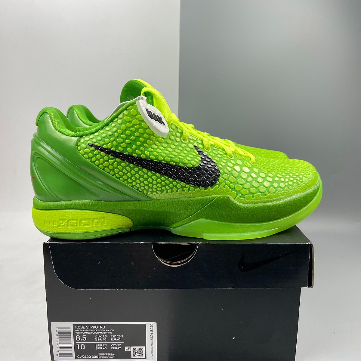 Kobe 6 Protro Grinch Green Apple Shoes, Sneaker for men, Sneaker