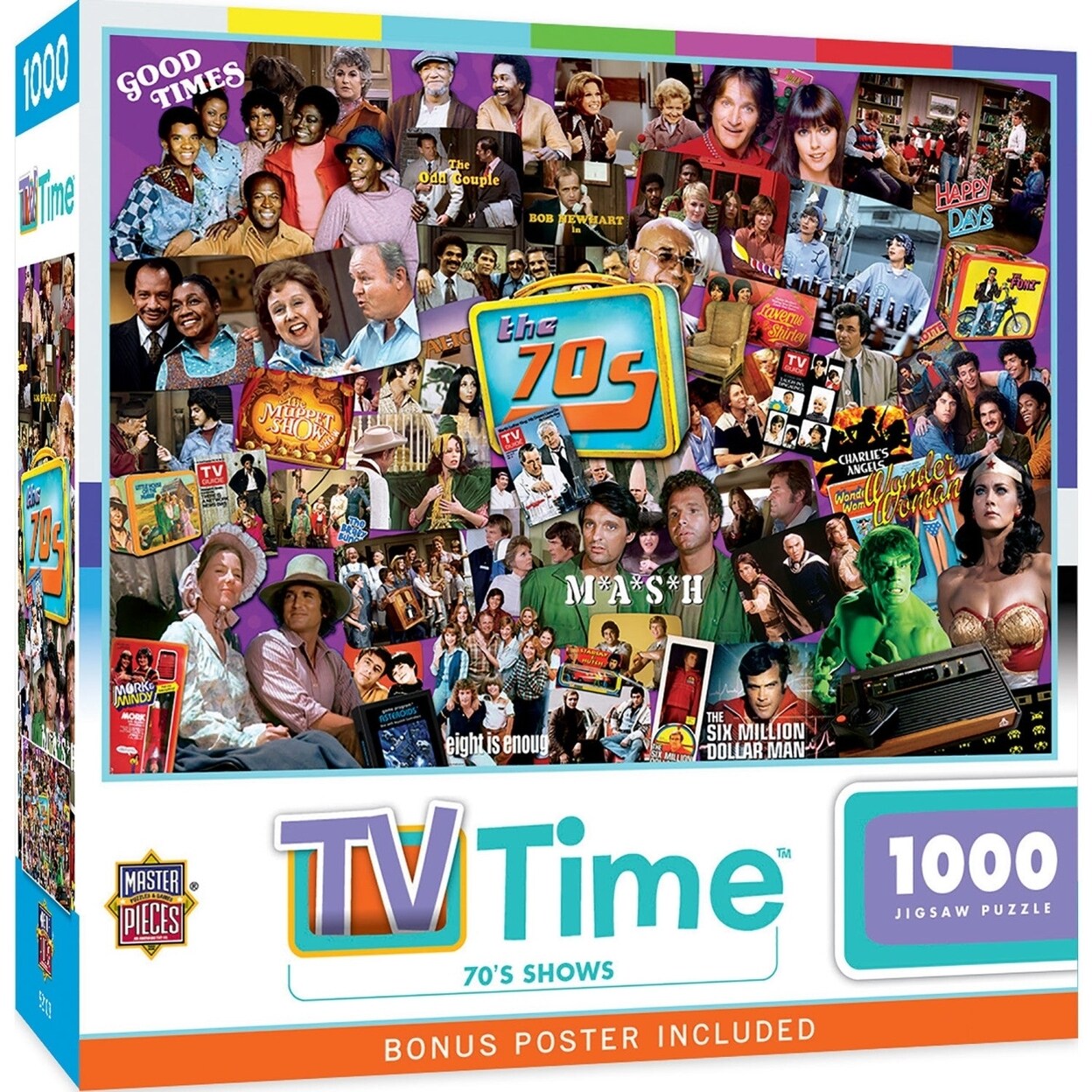 MasterPieces TV Time - 70s Shows 1000 Piece Jigsaw Puzzle
