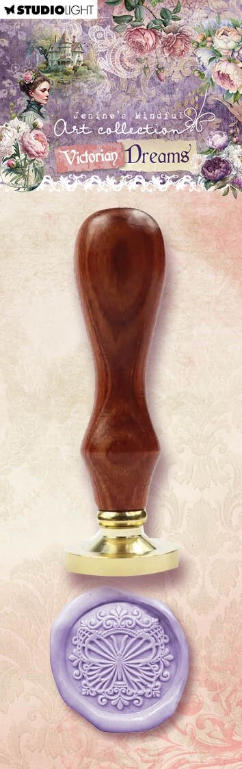 Studio Light Jenine's Mindful Art Wax Stamp With Handle-Nr. 15, Embellished Butterfly