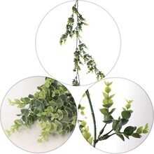 6-Foot Realistic Eucalyptus Garland - Lifelike Greenery with Natural Leaves, Perfect for Wedding Arches, Party Tablescapes &#x26; Home Decor - All-Season Botanical Accent, Floral Home by Artificial Flowers