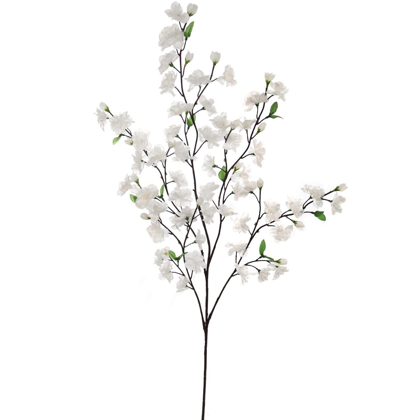 6-Pack: White Cherry Blossom Stems - Realistic Silk Flowers with Lush Blooms, Perfect for Floral Arrangements, Wedding Decor, Bouquets &#x26; Home Accents, Floral Home by Artificial Flowers