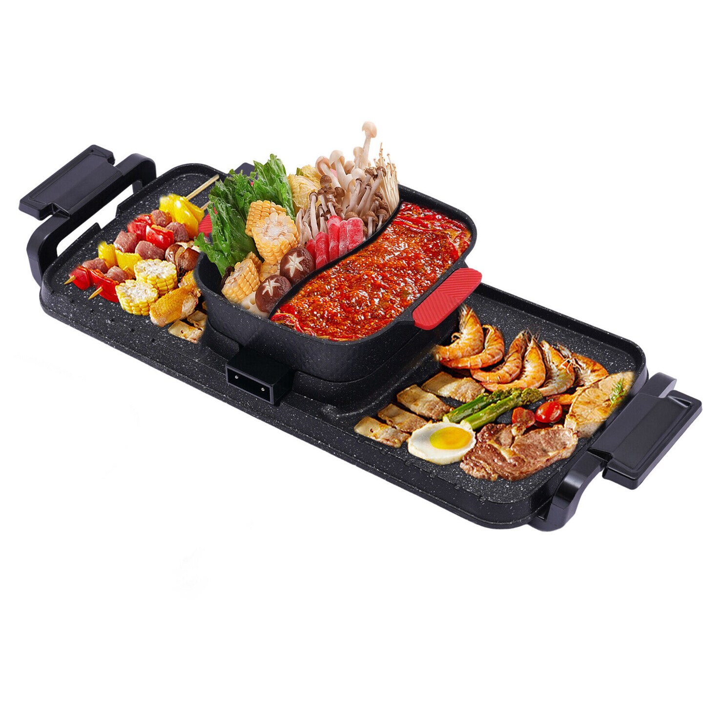 Kitcheniva 2 in 1 Electric Hot Pot BBQ Pan Grill Michaels