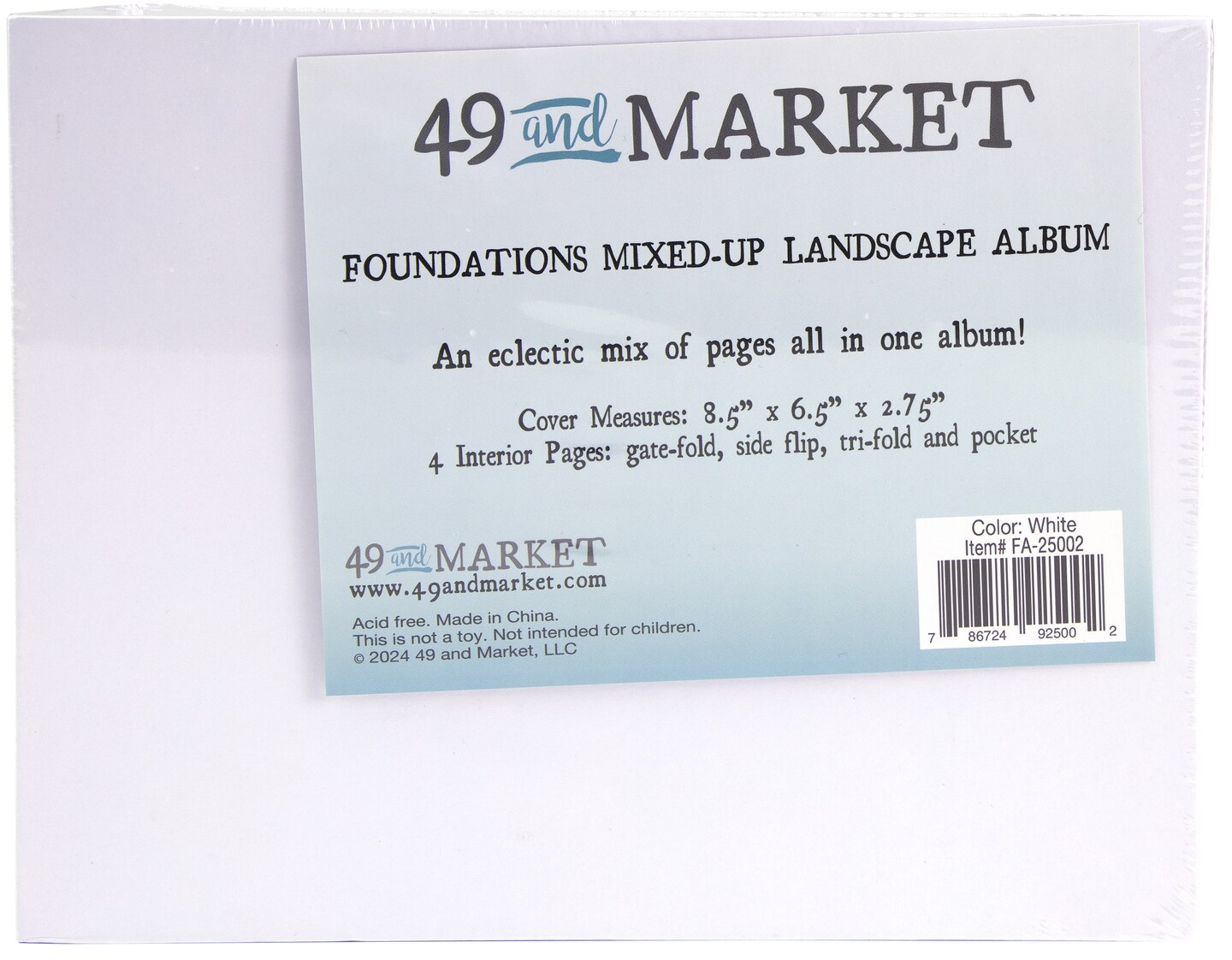 49 &#x26; Market Foundations Mixed Up Album-Landscape, White