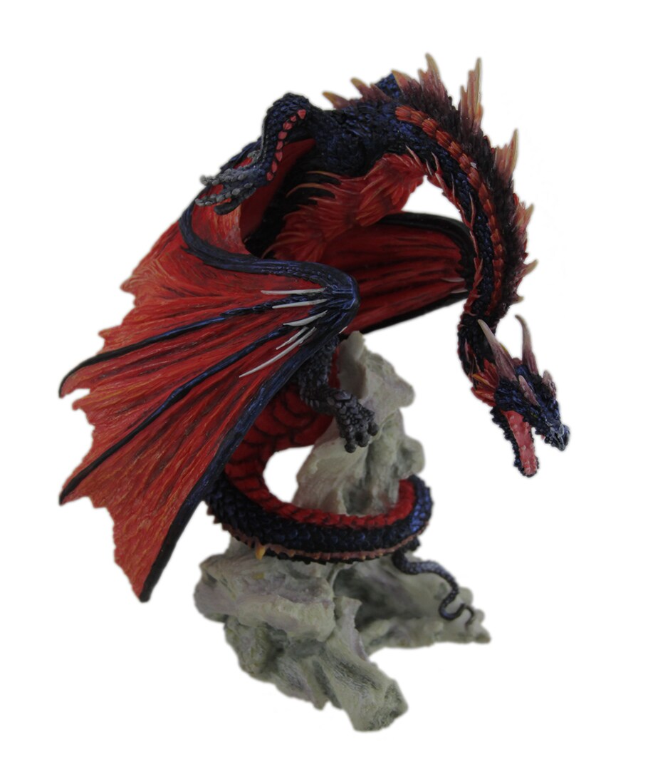 Andrew Bill Bloodfire Hand Painted Red Dragon Statue
